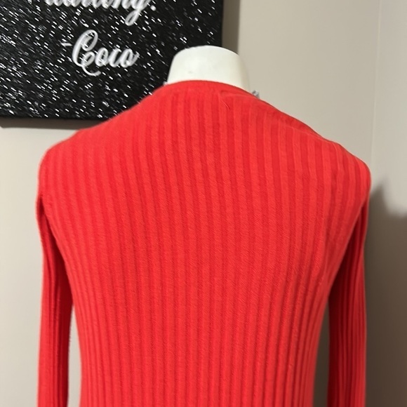 Lovers and Friends Davenport Ribbed Knit Long Open Cardigan Duster Red Sz XS - Picture 12 of 15